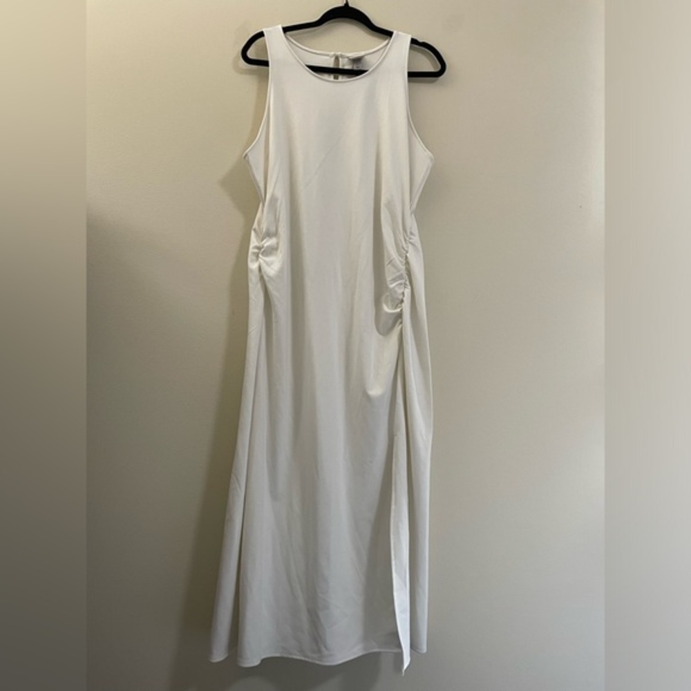 NWT A New Day‎ Ruched Cream Sleeveless Maxi Dress - XXL